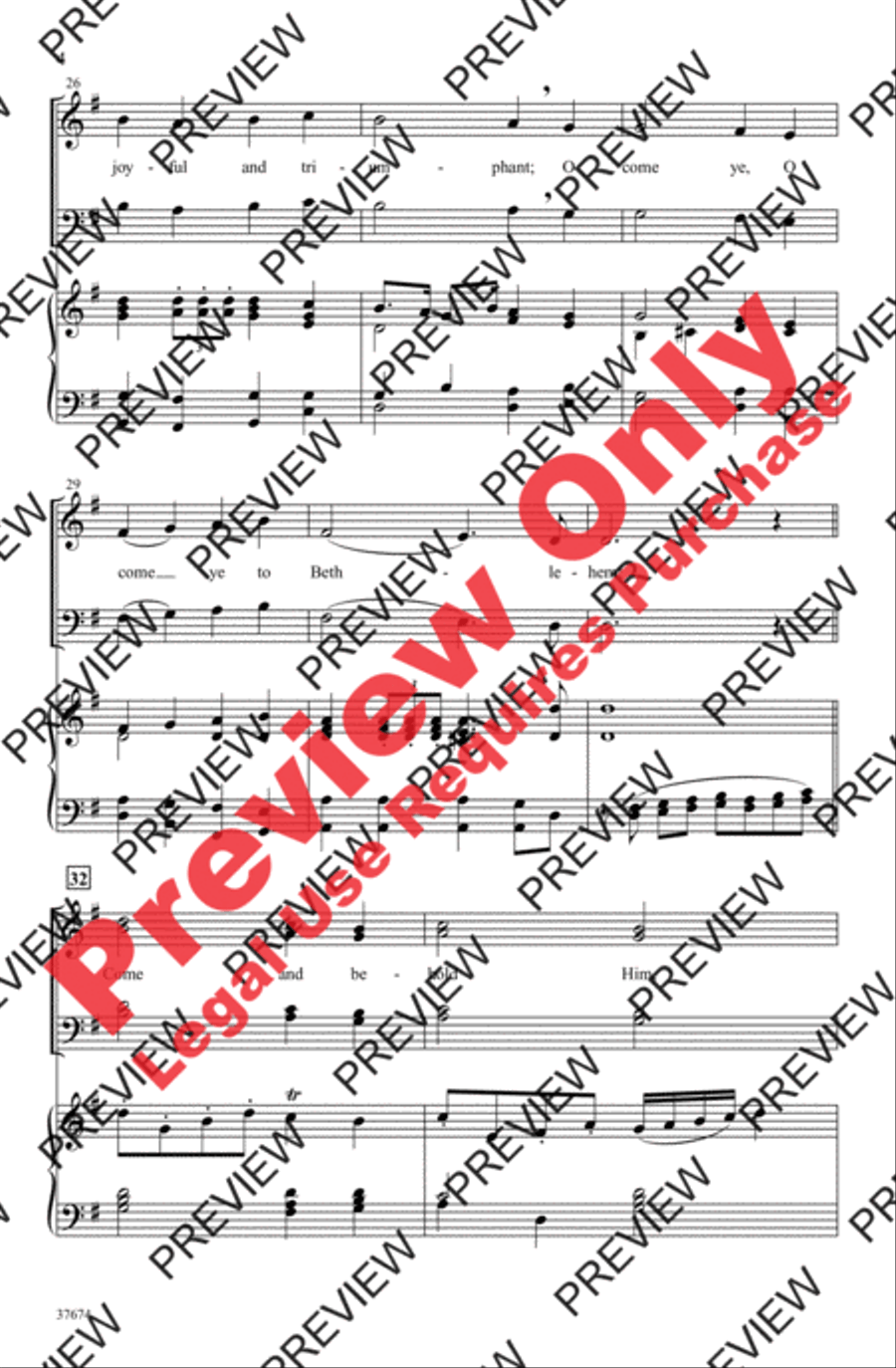 Festival of Carols 4-Part scores gallery preview page 4