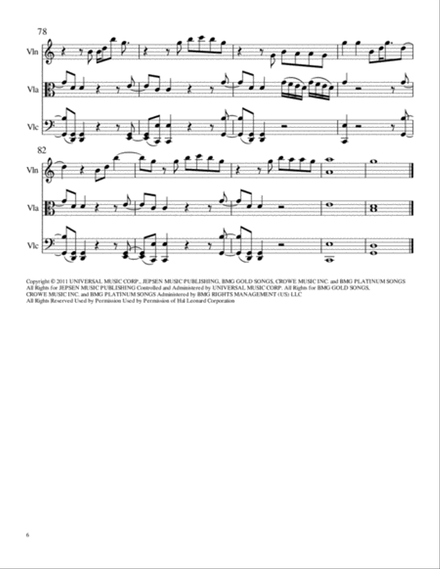 Call Me Maybe String Trio scores gallery preview page 6