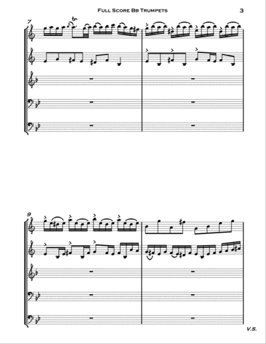 Little Fugue Little Fugue Brass Ensemble scores gallery preview page 3