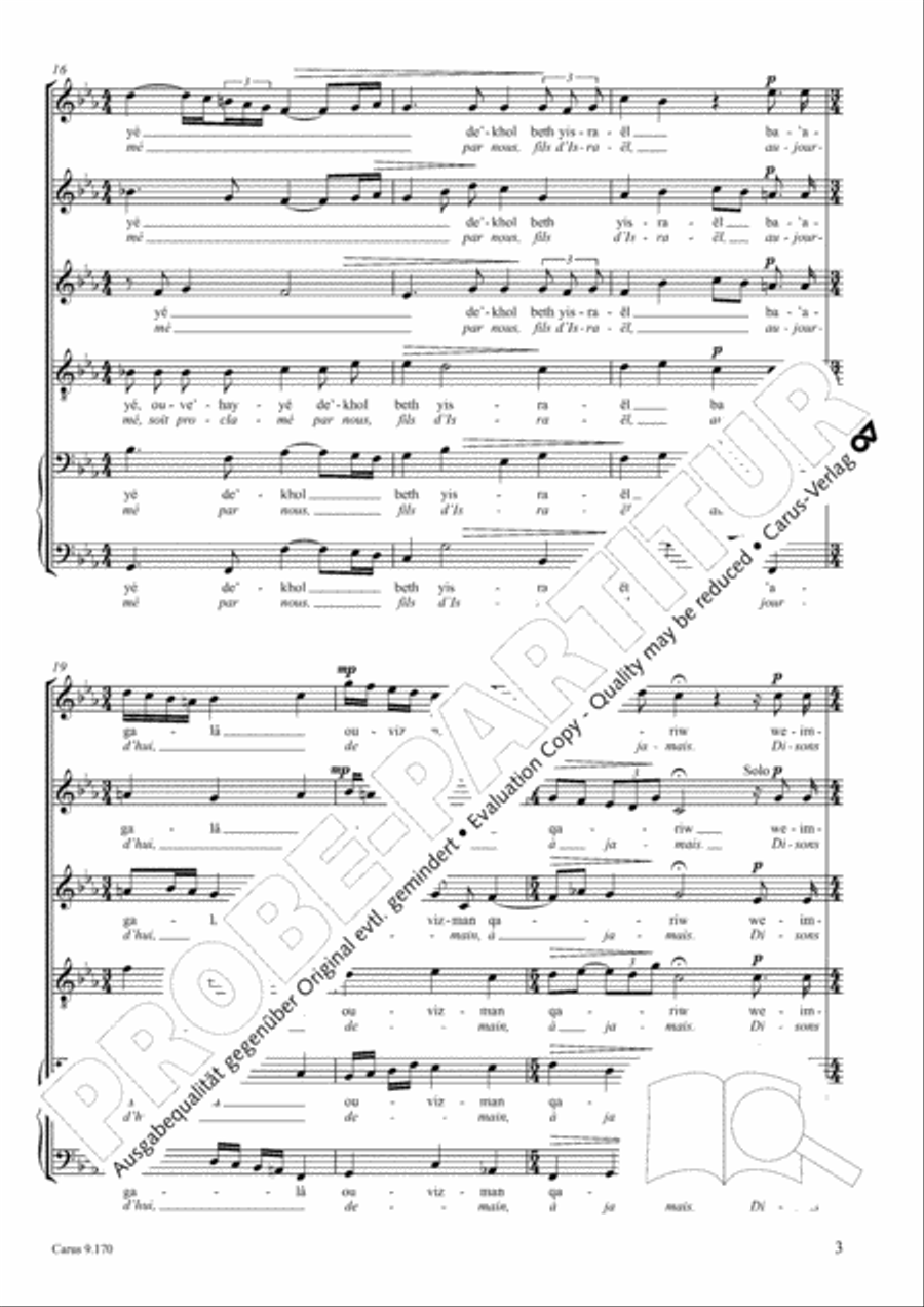 Ravel/Gottwald: Deux melodies hebraiques Score scores gallery preview page 4