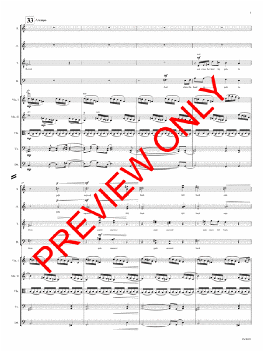 And Through the Winter 4-Part scores gallery preview page 8