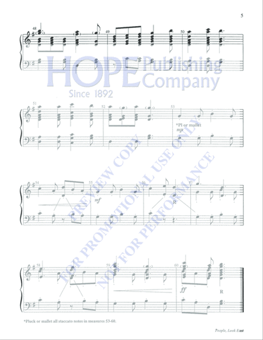 People, Look East People, Look East 3-Octaves scores gallery preview page 5