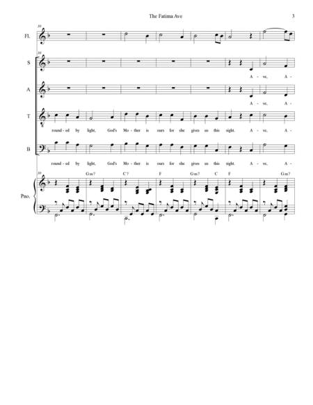 The Fatima Ave (SATB) image number null
