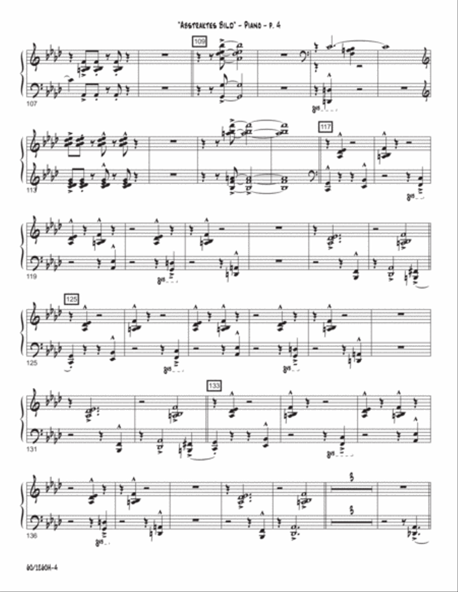 Abstraktes Bild (Abstract Image) Jazz Ensemble scores gallery preview page 4