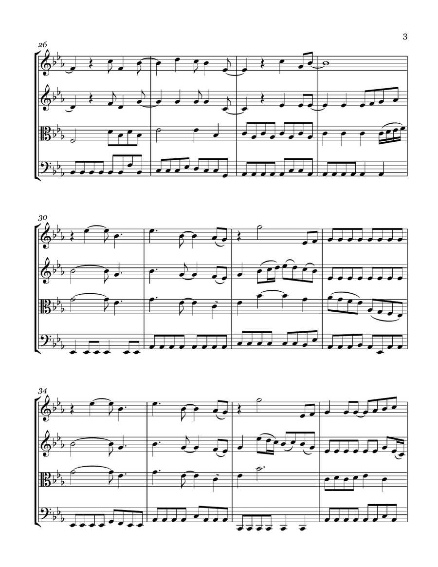 Stolen String Quartet scores gallery preview page 3