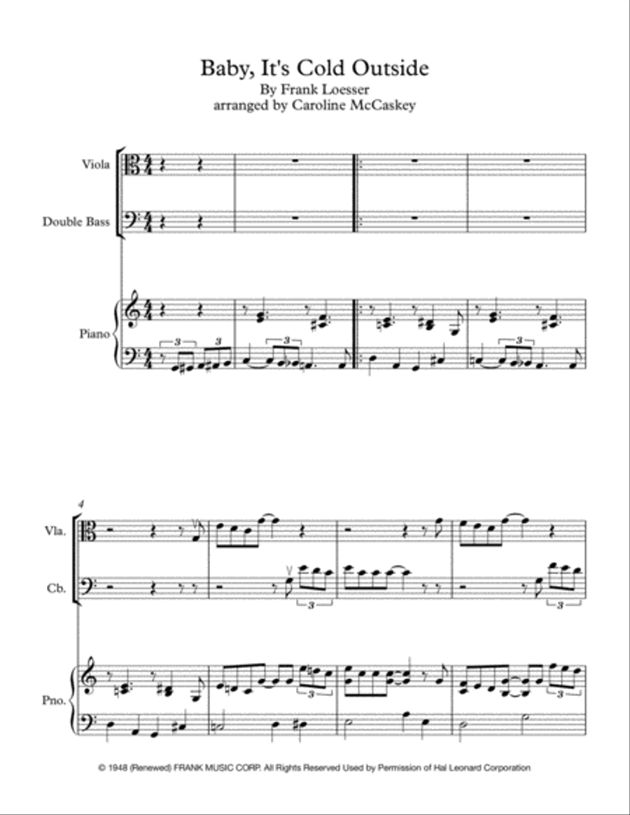 Baby, It's Cold Outside Set of Parts scores gallery preview page 2