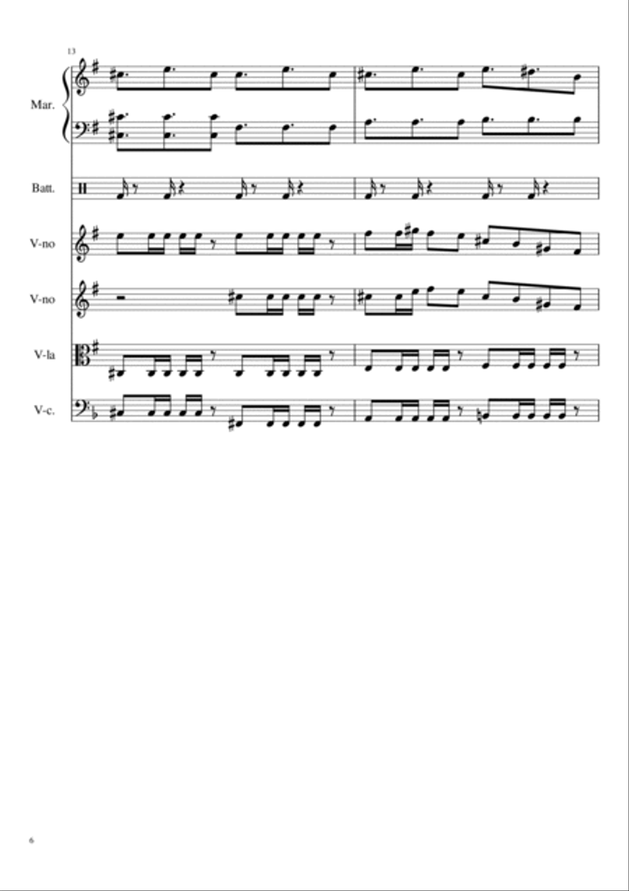 Shape Of You Shape Of You String Quartet scores gallery preview page 6