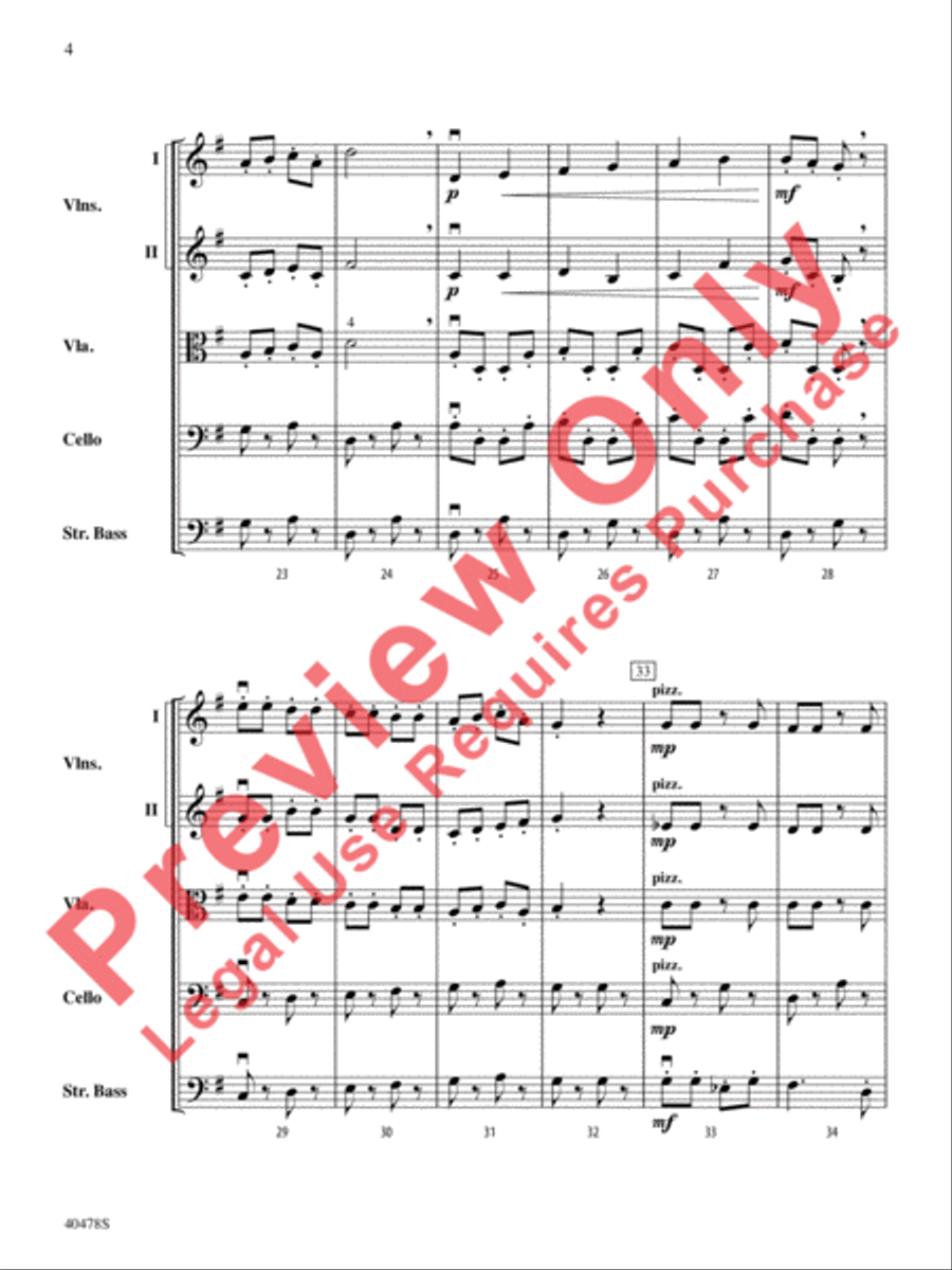 Coney Island Romp String Orchestra scores gallery preview page 5
