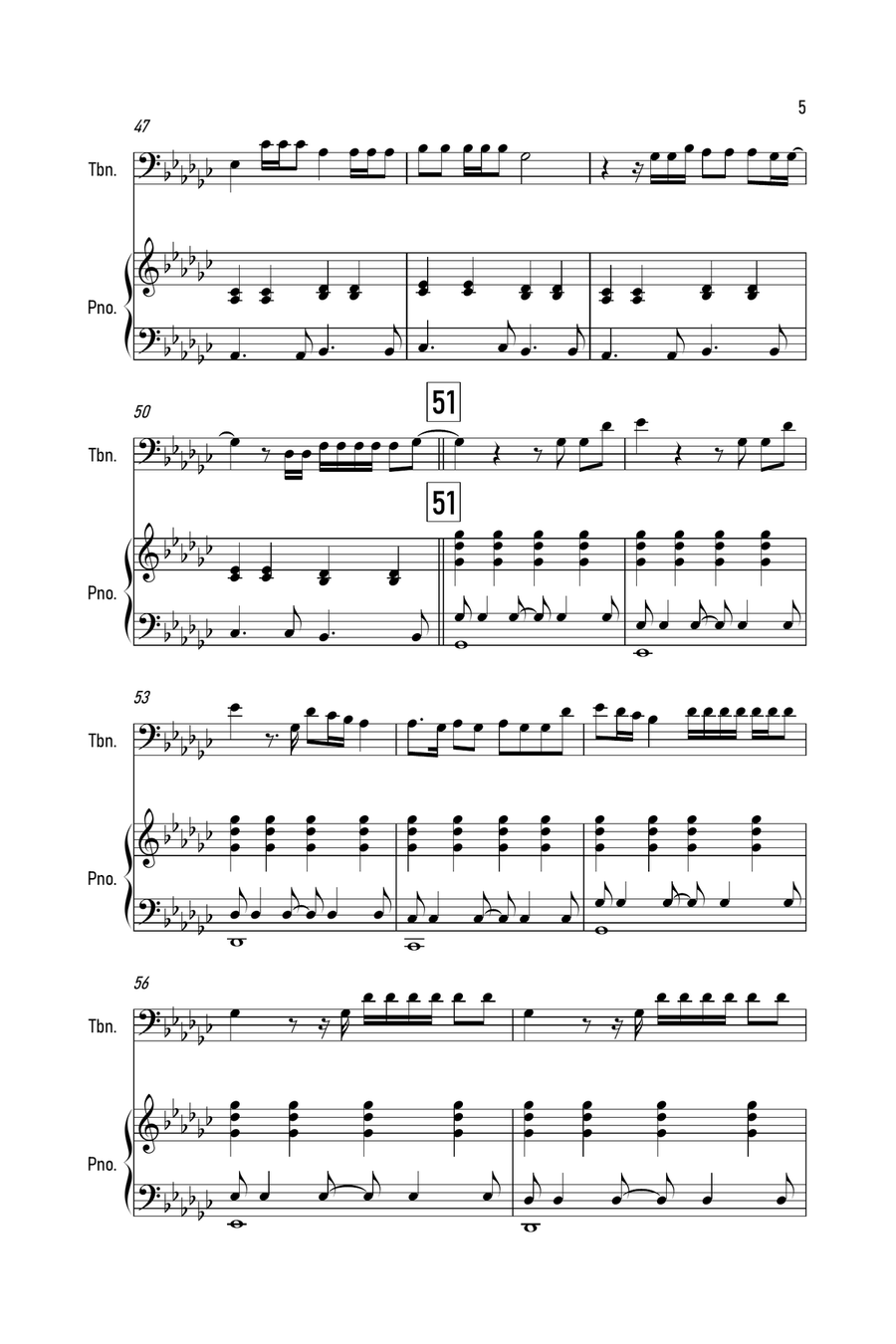 Exile Piano scores gallery preview page 5