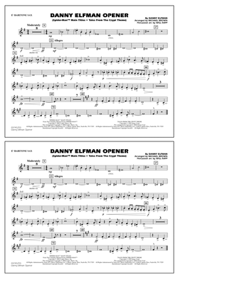 Danny Elfman Opener - Eb Baritone Sax