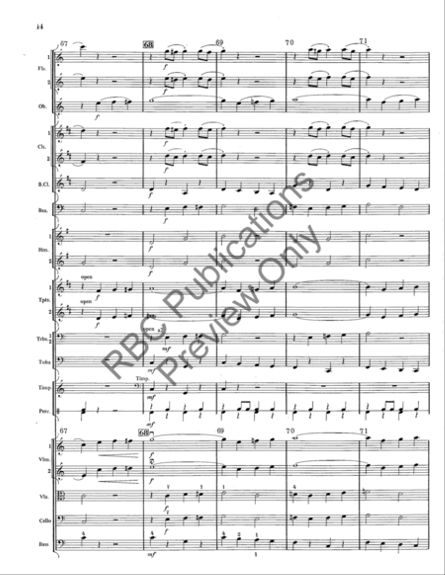 Tritsch Tratsch Polka Full Orchestra scores gallery preview page 15
