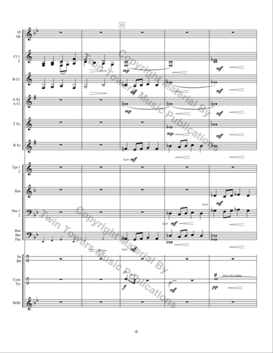 Chorale Prelude: For The Beauty of the Earth Concert Band scores gallery preview page 6