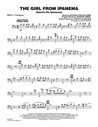 The Girl From Ipanema (Garota De Ipanema) - Part 3 - Trombone