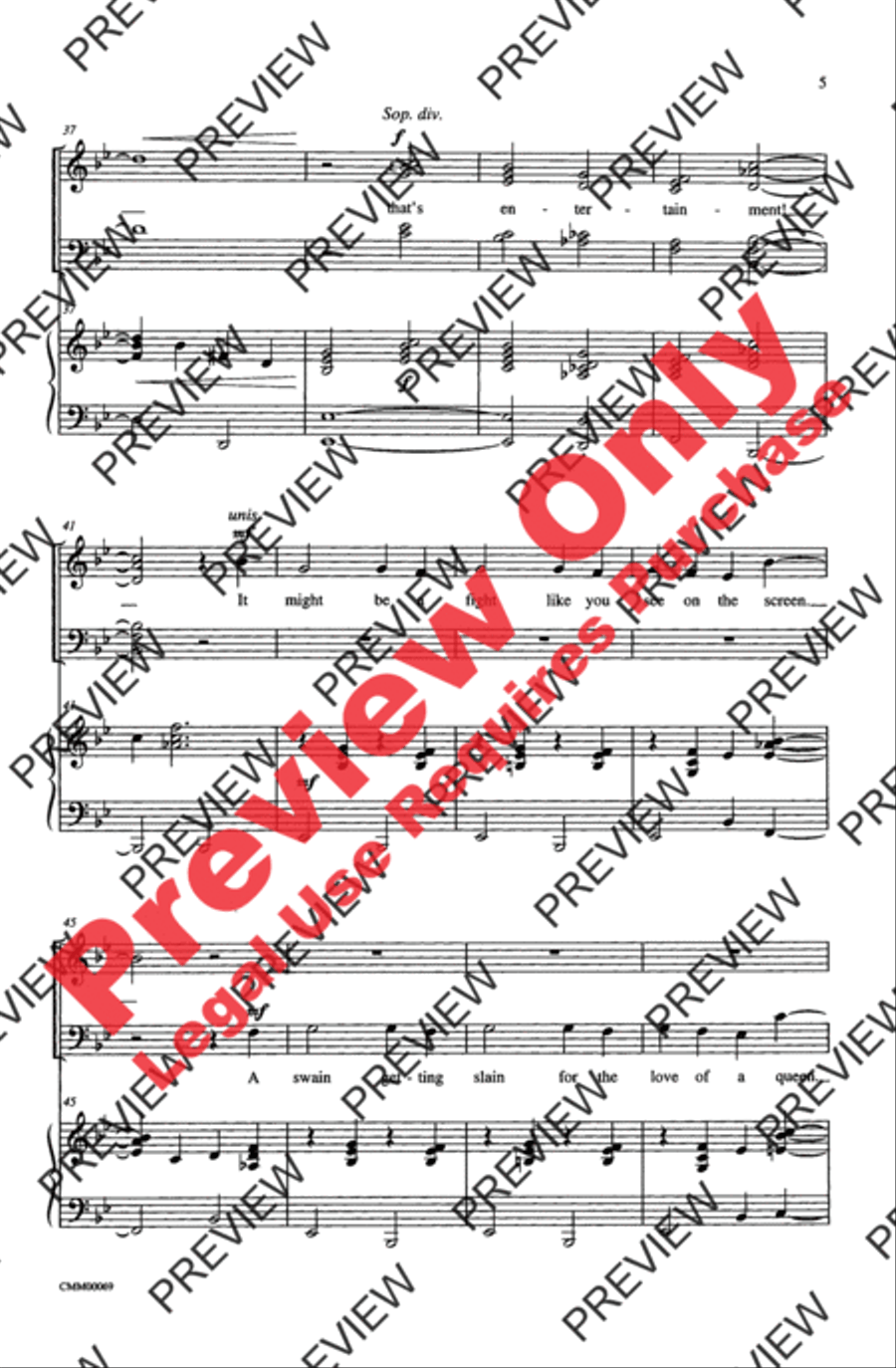 The Music of M-G-M (A Choral Medley) 4-Part scores gallery preview page 5