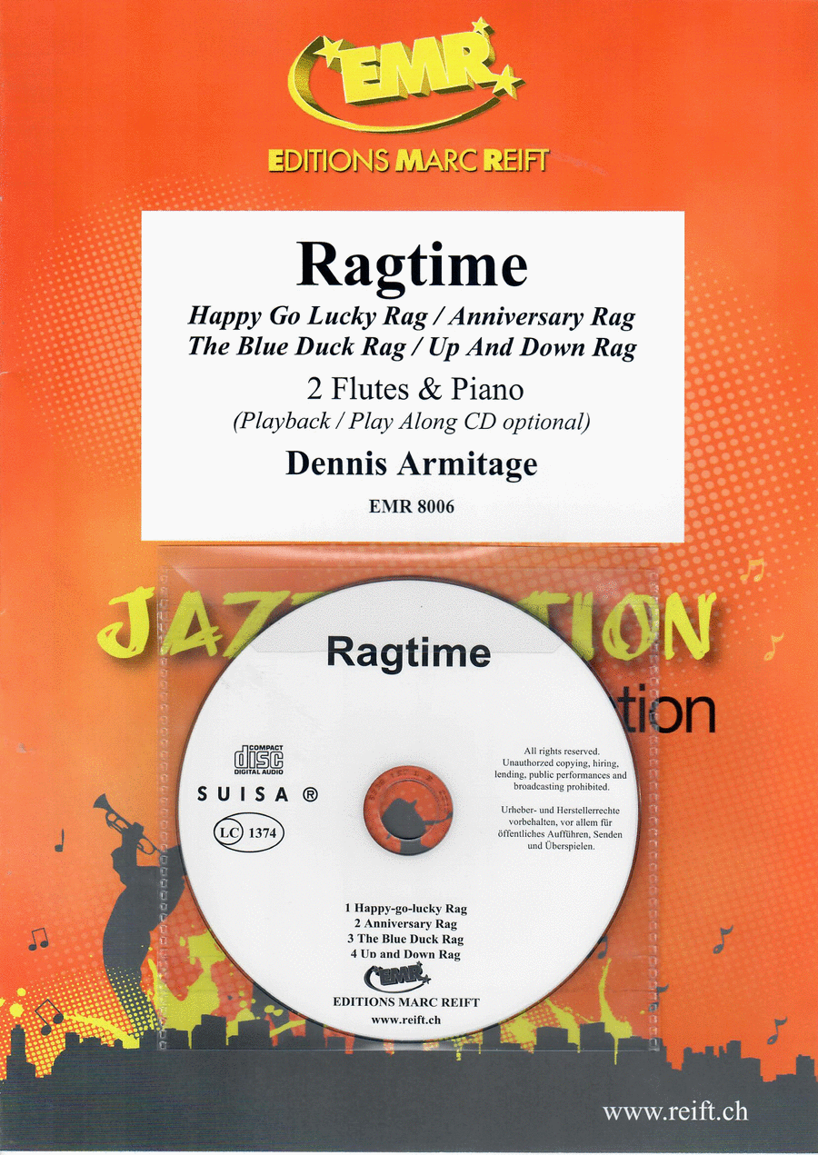 Ragtime Flute Duet scores gallery preview page 1