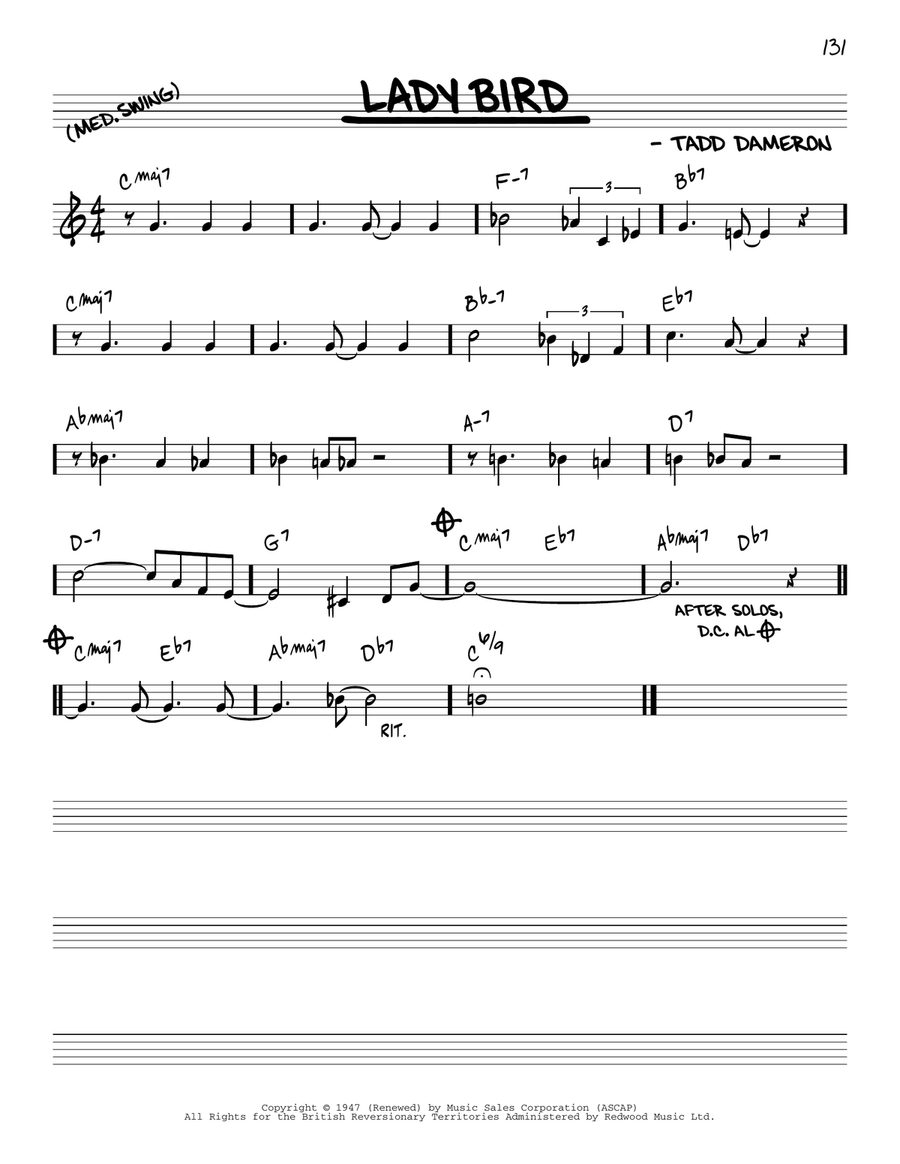 Lady Bird Lady Bird Piano scores gallery preview page 1