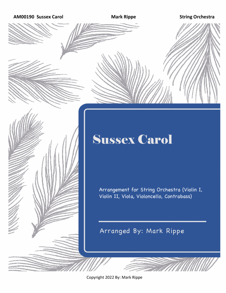 Sussex Carol (AM00190) image number null