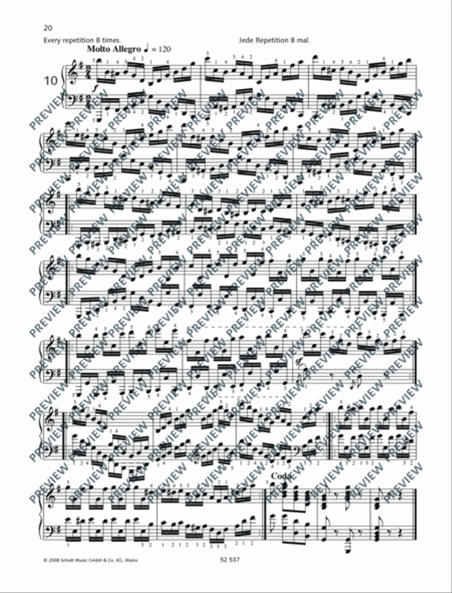 40 Daily Exercises Piano Method scores gallery preview page 21