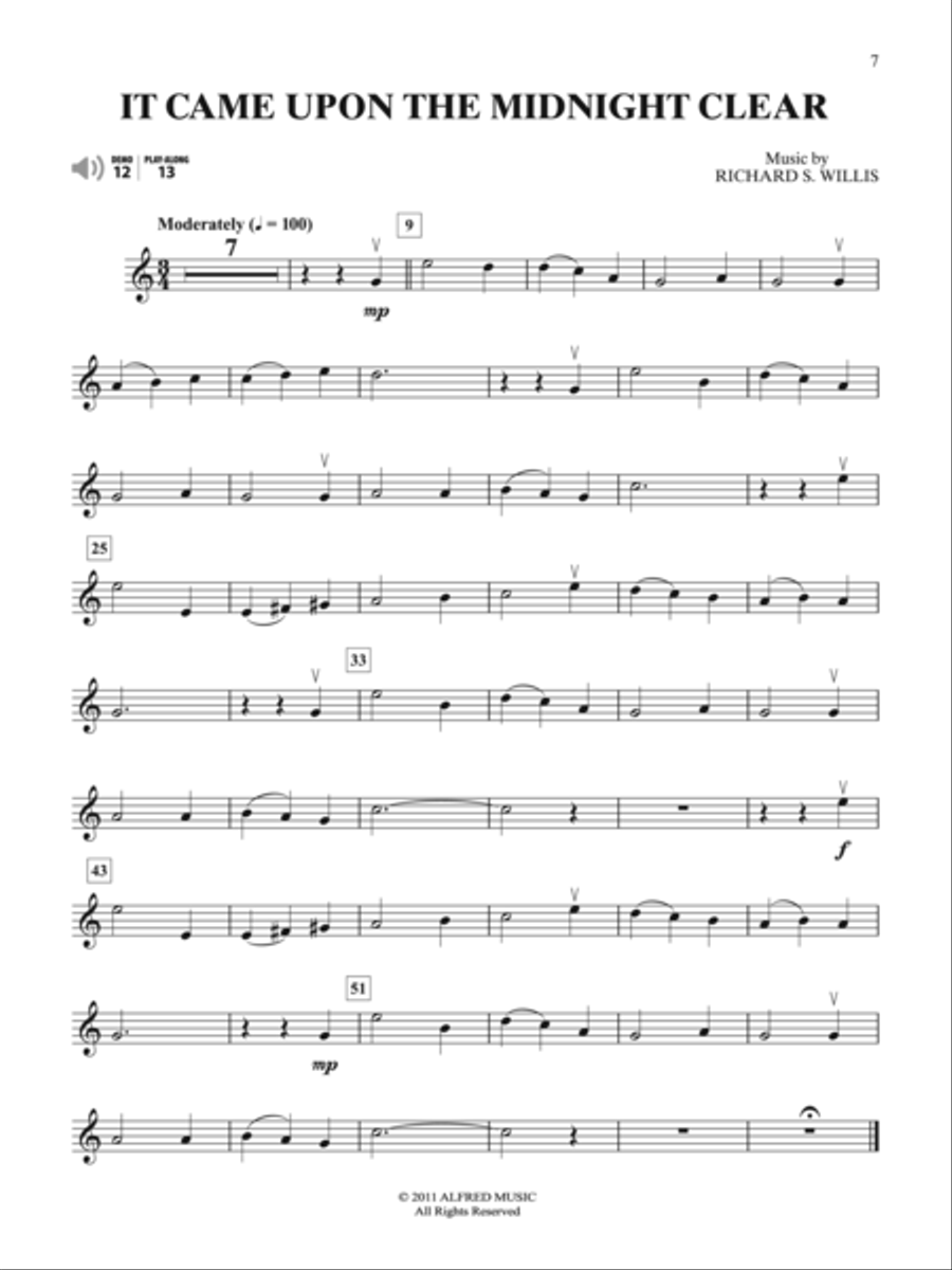 Easy Christmas Carols Instrumental Solos for Strings String Orchestra scores gallery preview page 7