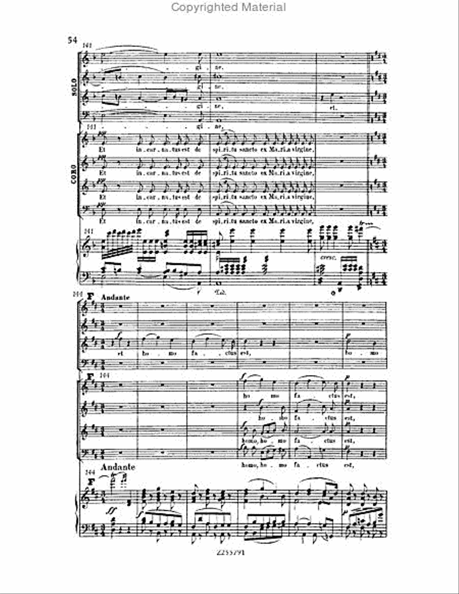 Missa Solemnis, Op.123 Choir scores gallery preview page 54