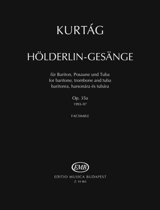 Hölderlin Gesänge op 35 HEFT 1 Op.35a