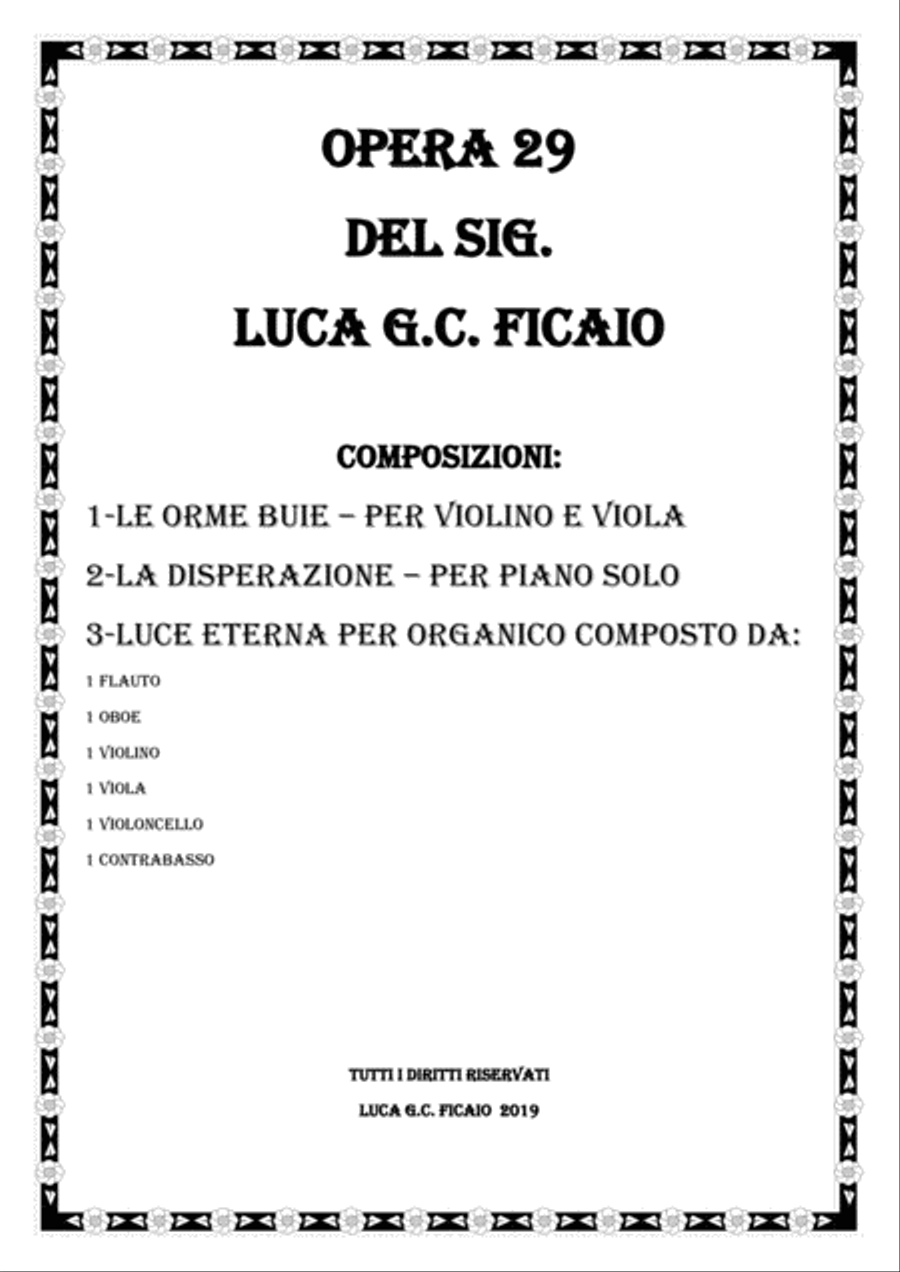 OPERA 29 - TRIO DI COMPOSIZIONI Large Ensemble scores gallery preview page 1