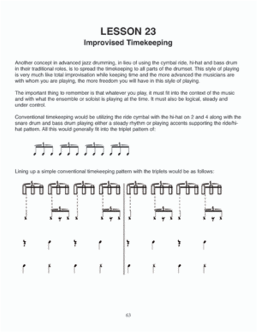 Jazz Drumming Essentials and More Drum Set scores gallery preview page 3