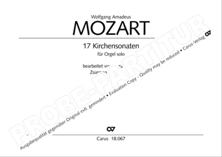 17 Church sonatas Organ Solo scores gallery preview page 2