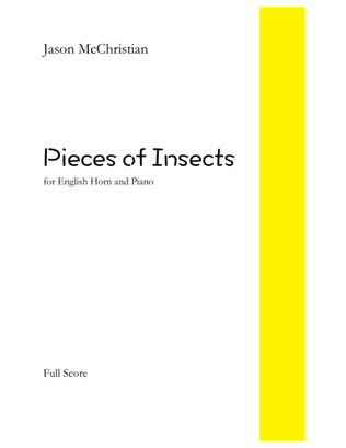 Pieces of Insects - for English Horn and Piano