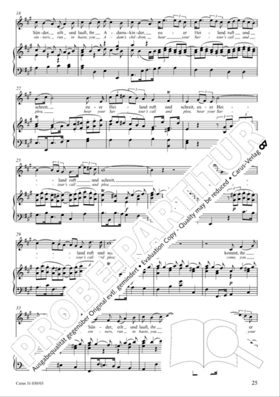 Joyful be, O ransomed flock (Freue dich, erloste Schar) 4-Part scores gallery preview page 26
