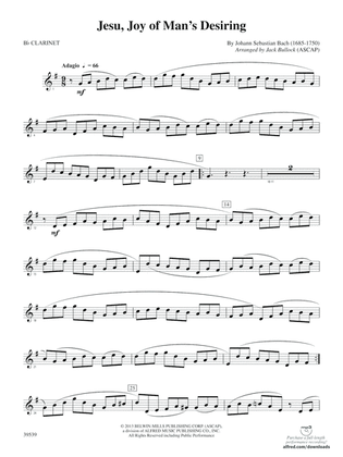 Jesu, Joy of Man's Desiring: 1st B-flat Clarinet
