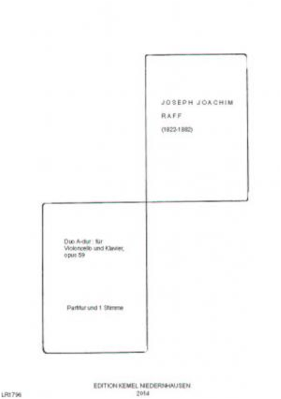 Duo A-dur Piano Accompaniment scores gallery preview page 1