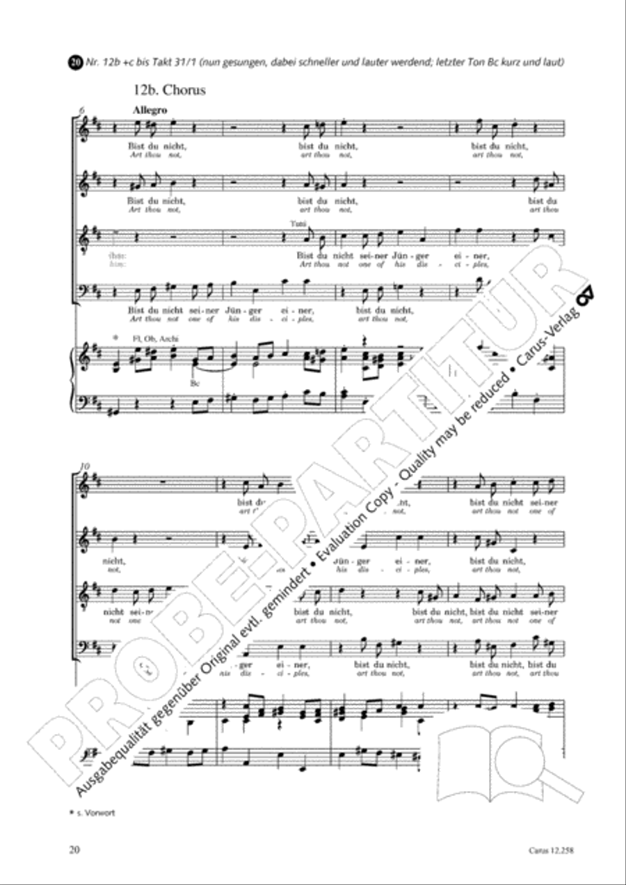Johann Sebastian Bachs Johannes-Passion fur Kinder und Jugendliche STB scores gallery preview page 21