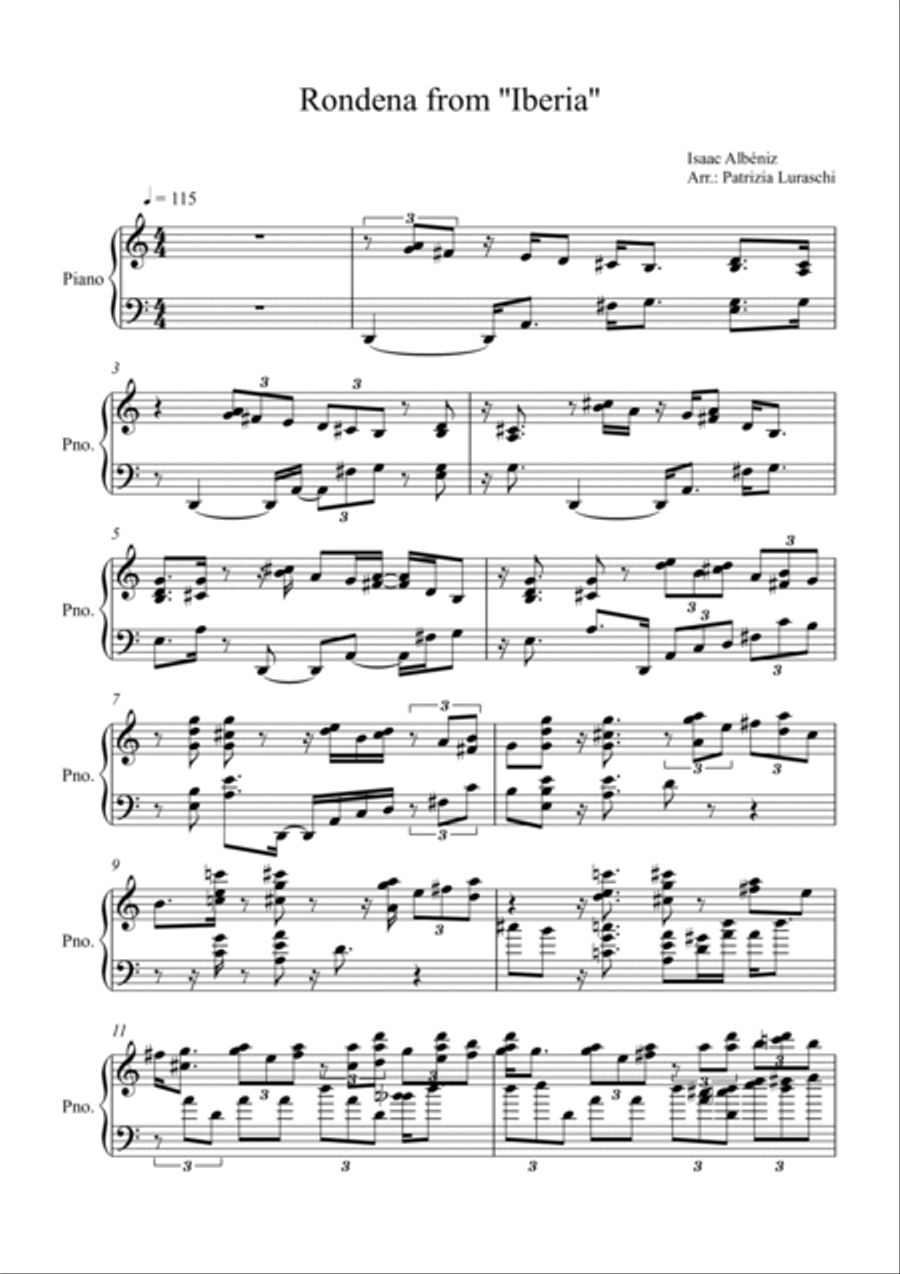 Rondena from Iberia Piano Method scores gallery preview page 2