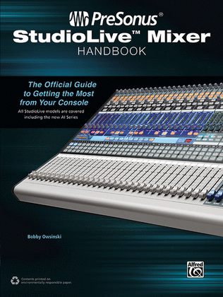 Book cover for PreSonus StudioLive Mixer Handbook