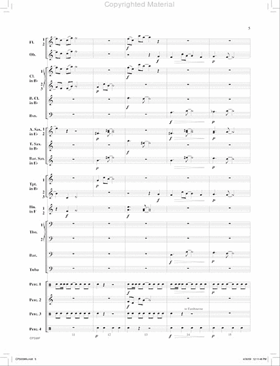 I. Jambo (from Ngoma Za Kenya) Concert Band scores gallery preview page 6