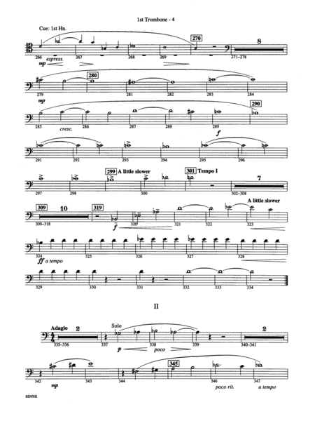 Symphony No. 3 for Band: 1st Trombone