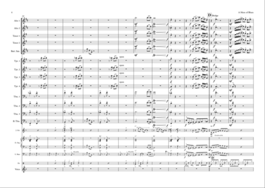 A Mess Of Blues Small Ensemble scores gallery preview page 4