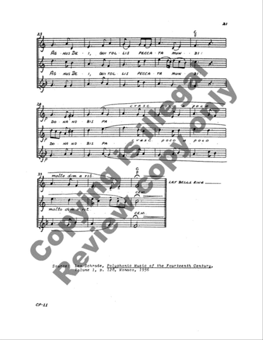 Mass of Tournai Mass of Tournai 3-Part scores gallery preview page 21
