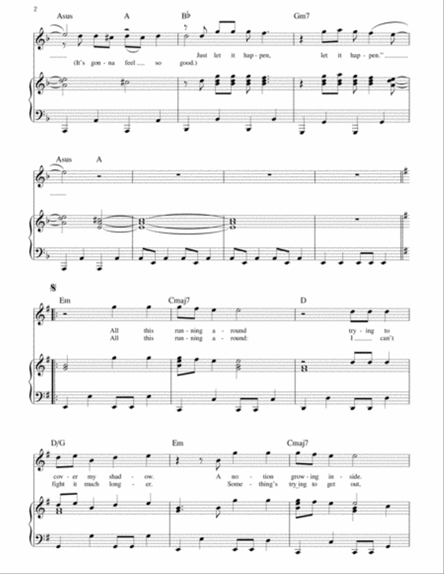 Let It Happen Let It Happen Voice scores gallery preview page 2