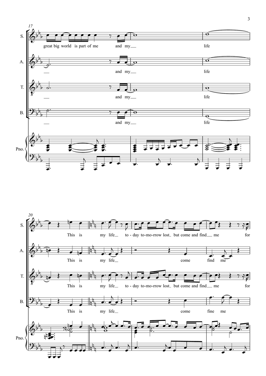 This Is My Life Small Ensemble scores gallery preview page 3