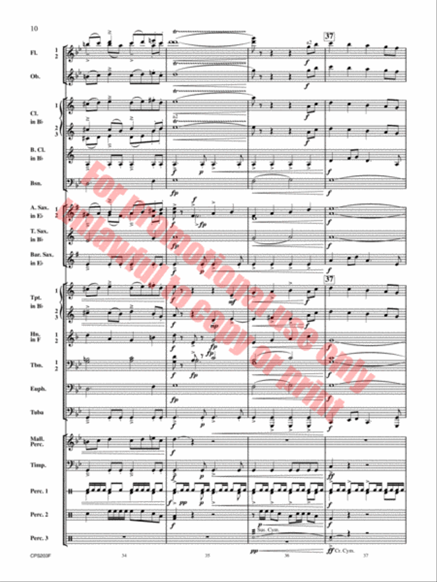 Red Hills Saga Concert Band scores gallery preview page 11