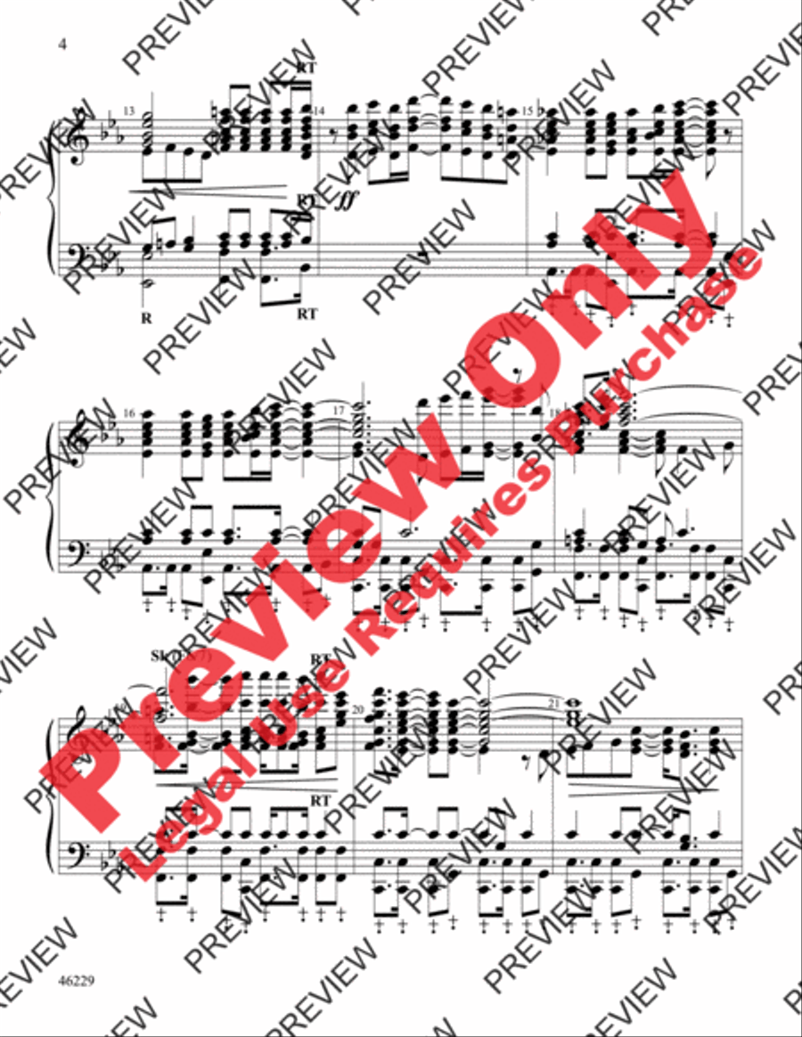 Aquarius/Let the Sunshine In (from Hair) Handbell Choir scores gallery preview page 4