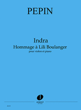 Book cover for Indra - Hommage a Lili Boulanger