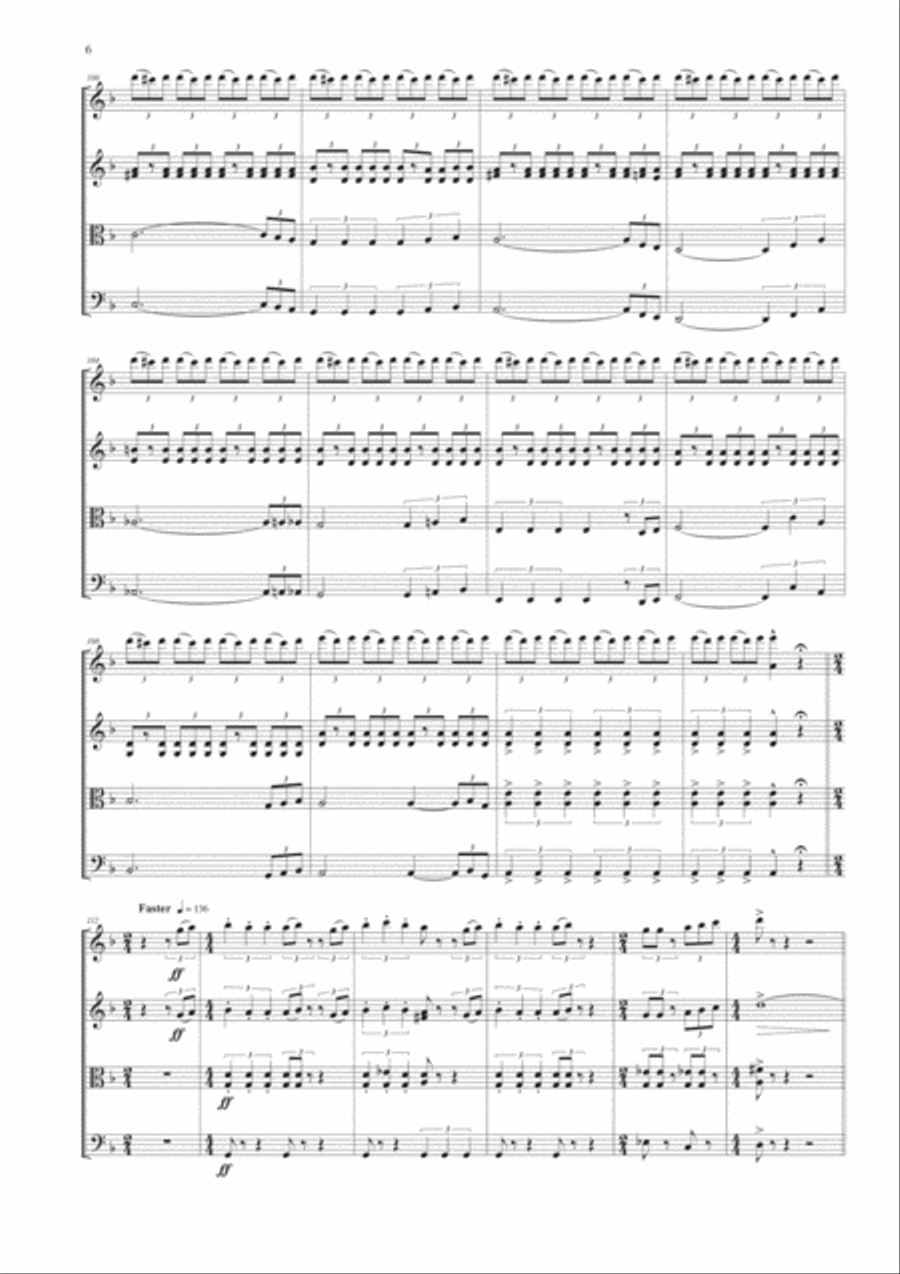 Pirates Of The Caribbean Pirates Of The Caribbean String Quartet scores gallery preview page 6