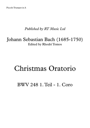 Book cover for Bach BWV248 Christmas Oratorio - trumpet 1 parts