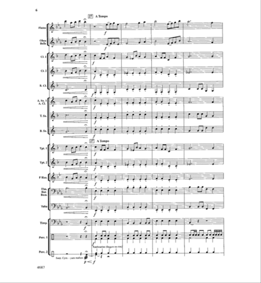 High Falls Overture Concert Band scores gallery preview page 7