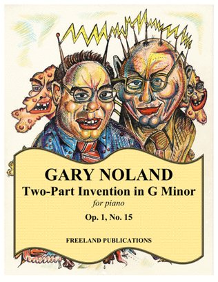 Book cover for "Two-Part Invention" in G Minor Op. 1, No. 15