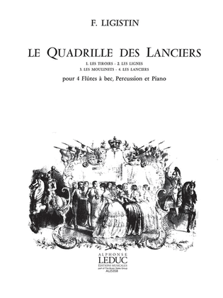 Leduc Quadrille Des Lanciers 4 Recorders Percussion & Piano Book