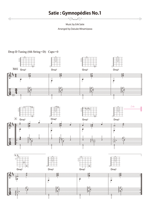 Book cover for Satie : Gymnopédies No.1 (for solo guitar)